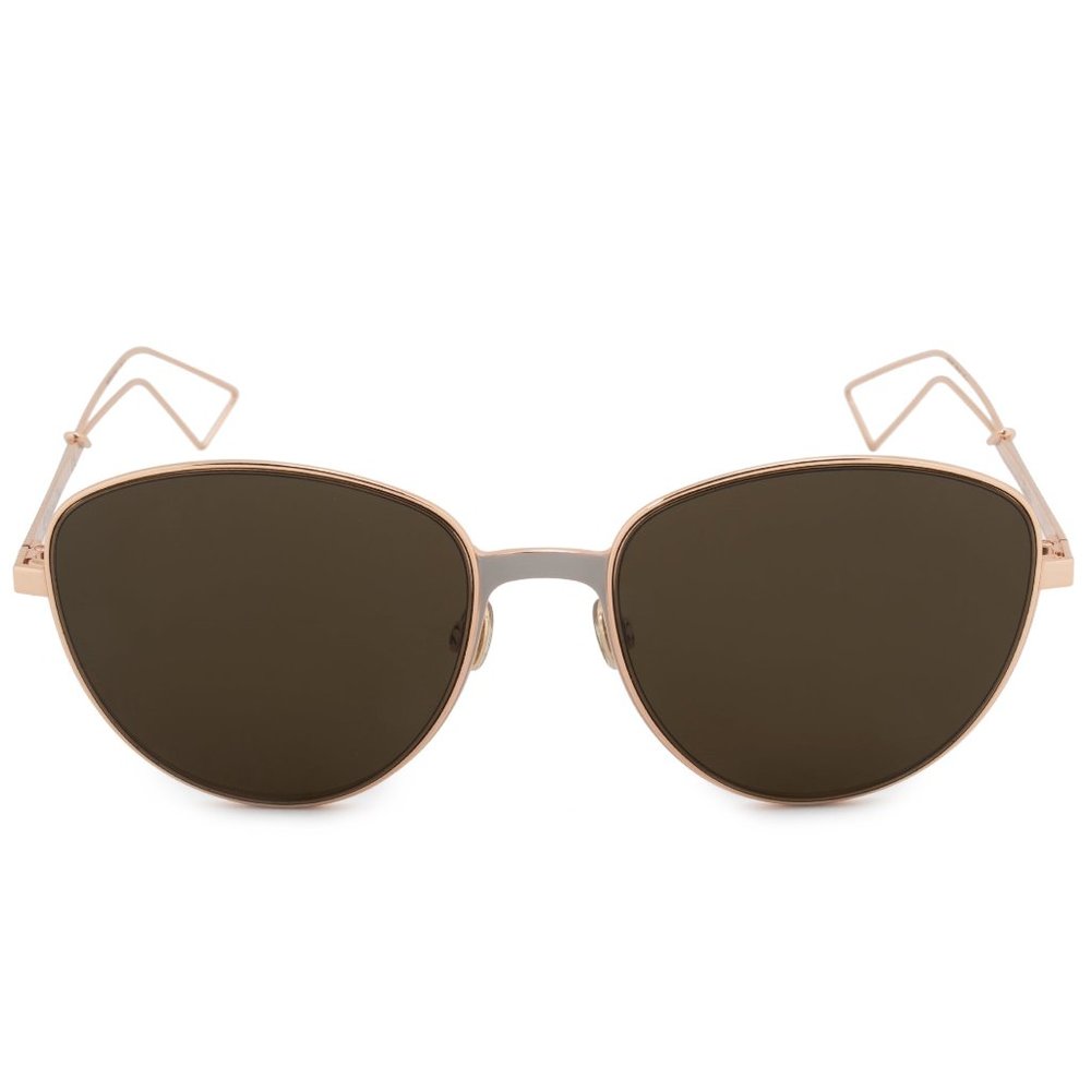 Christian Dior Brown Oval Sunglasses